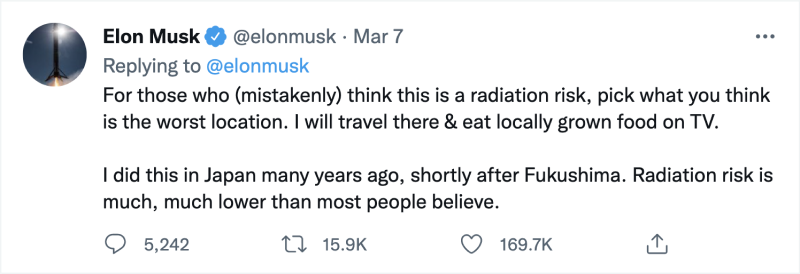 Elon Musk Tweet
